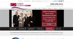 Desktop Screenshot of cancoclimatecare.com